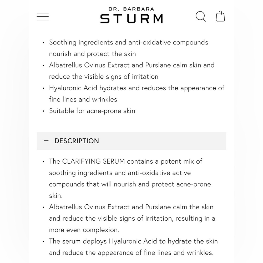 Dr. Barbara Sturm clarifying serum 30ml And Sample Glow Drops. - Picture 10 of 11